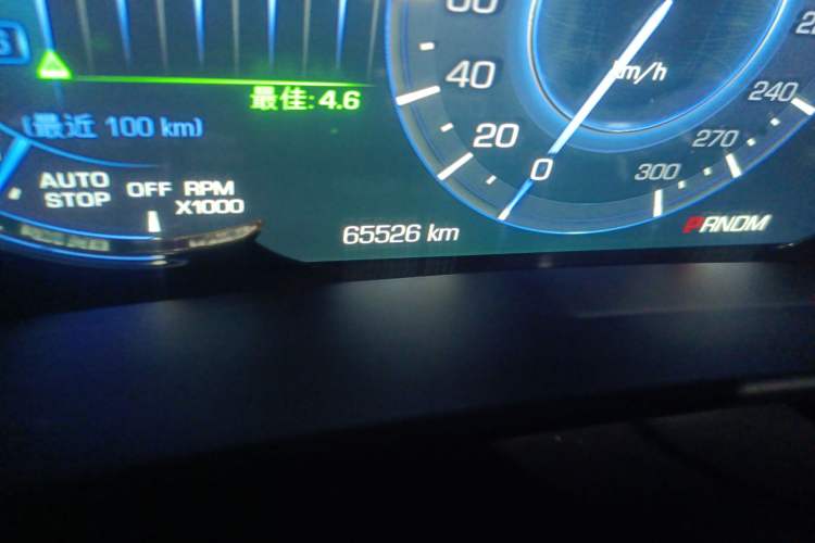 Used Cadillac CT6 2017 40T Luxury Model Odometer Close Up