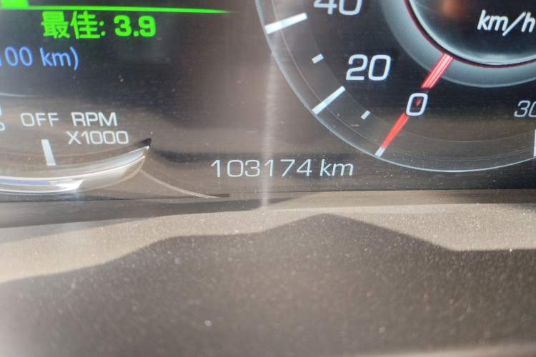 Used Cadillac CT6 2019 28T Leading Sport Model Odometer Close Up