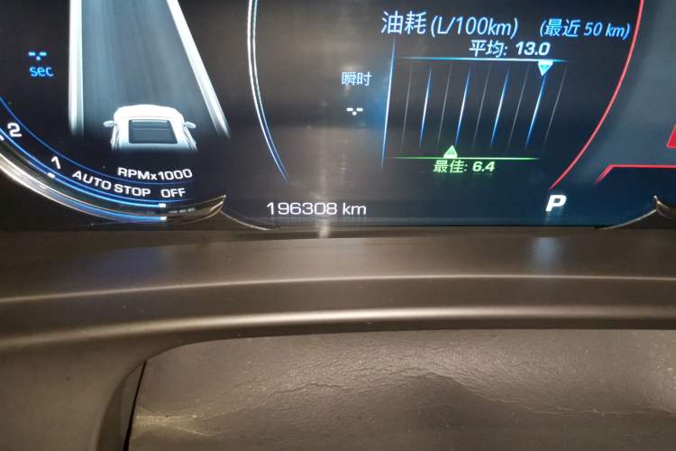 Used Cadillac CT6 2019 28T Leading Sport Model Odometer Close Up
