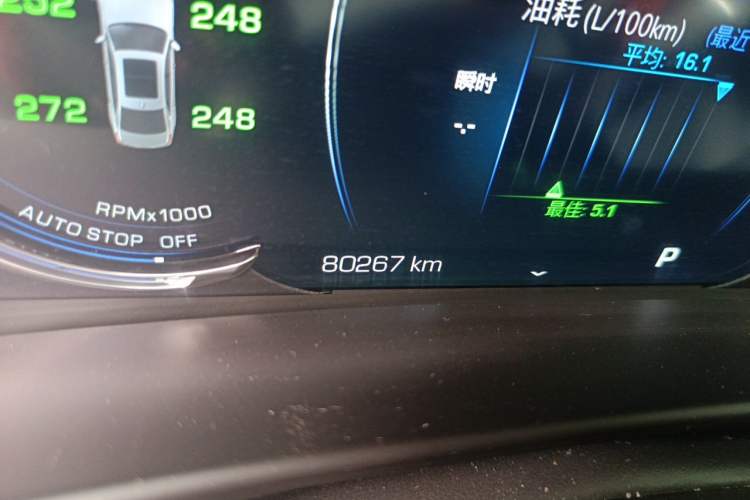 Used Cadillac CT6 2019 28T Leading Sport Model Odometer Close Up