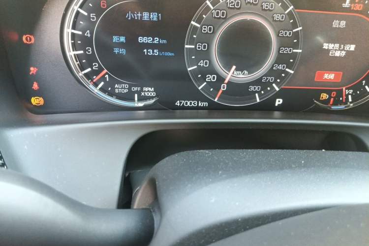 Used Cadillac CT6 2019 28T Luxury Model Odometer Close Up