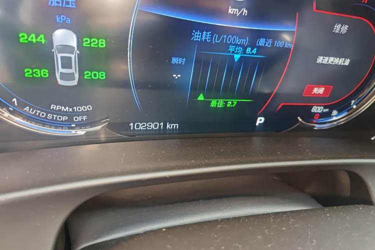 Used Cadillac CT6 2019 28T Leading Sport Model Odometer Close Up