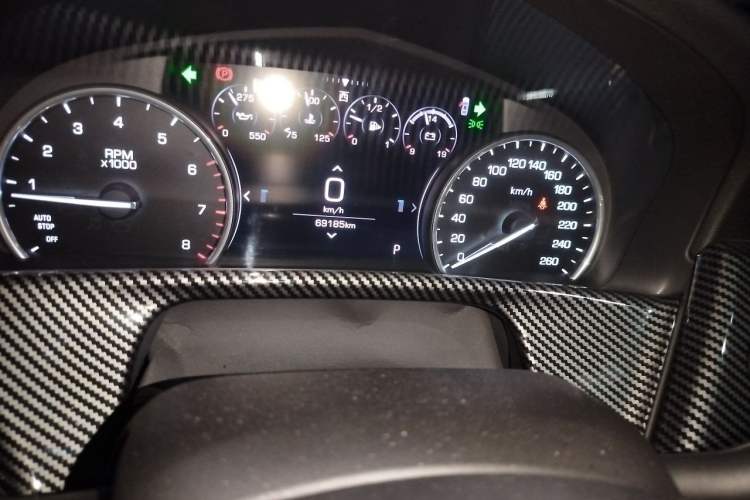 Used Cadillac CT6 2020 28T Elite Edition Odometer Close Up