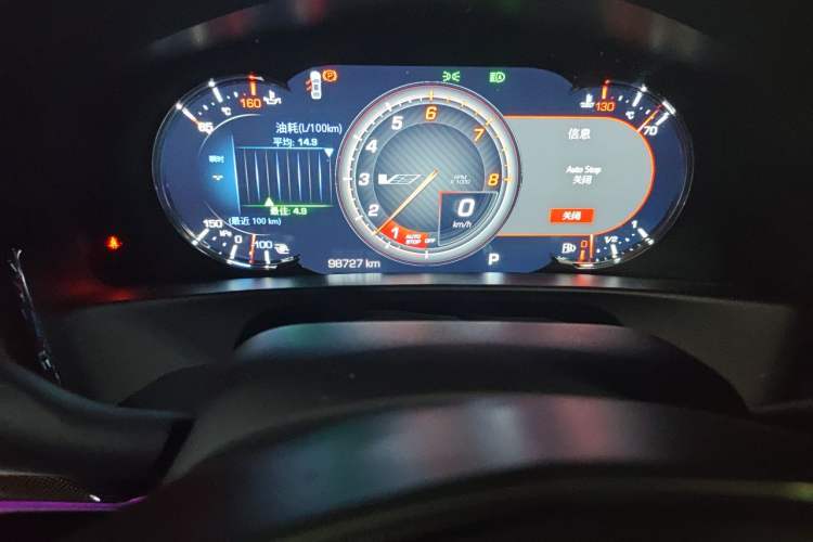 Used Cadillac CT6 2021 28T Luxury Version Odometer Close Up