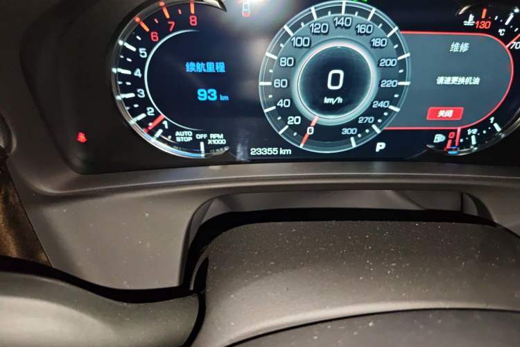 Used Cadillac CT6 2021 28T Luxury Version Odometer Close Up