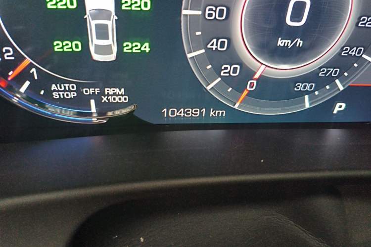Used Cadillac CT6 2021 28T Luxury Version Odometer Close Up