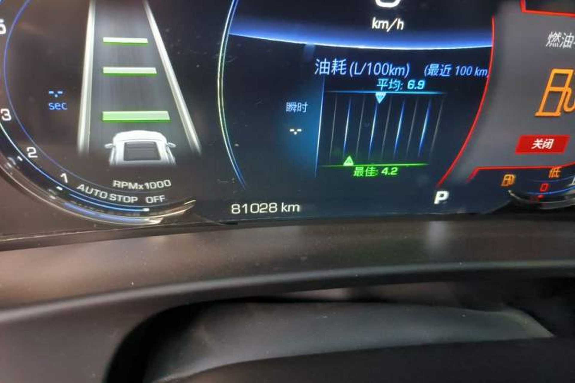 Used Cadillac CT6 2021 28T Luxury Version Odometer Close Up