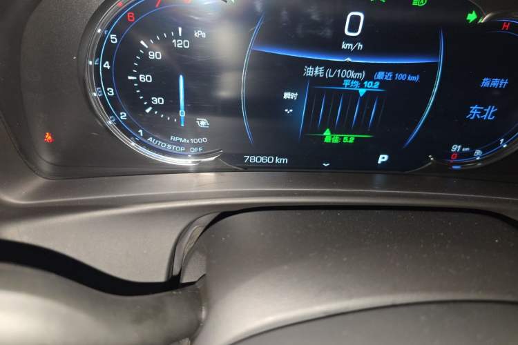 Used Cadillac CT6 2021 28T Luxury Version Odometer Close Up