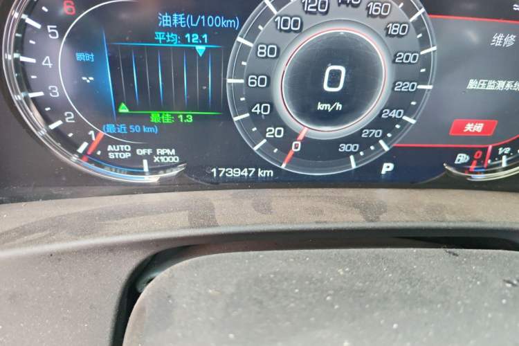 Used Cadillac CT6 2021 28T Luxury Version Odometer Close Up