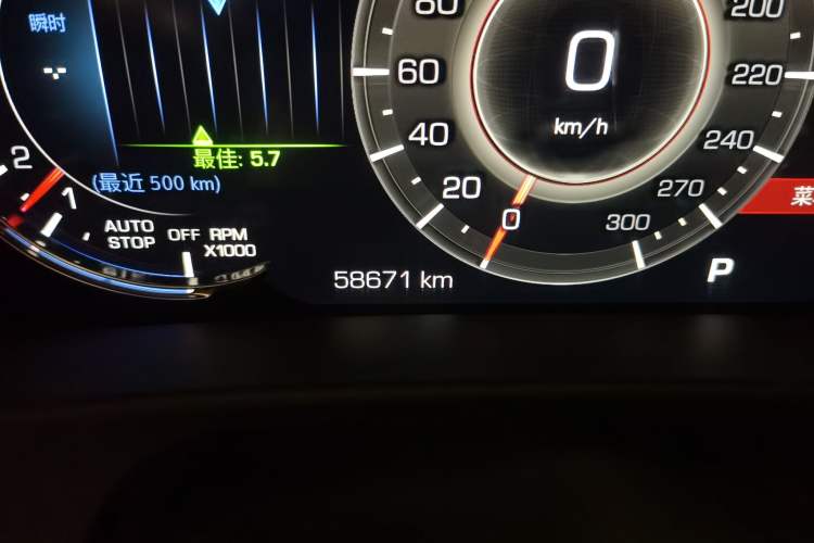 Used Cadillac CT6 2021 28T Luxury Sport Model Odometer Close Up