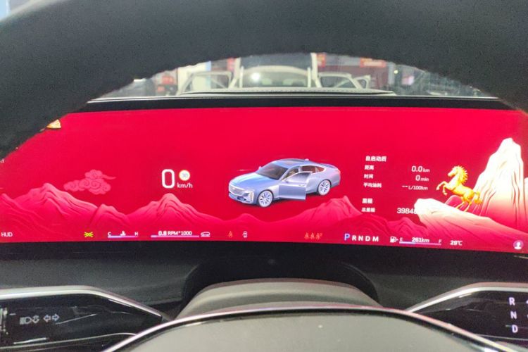 Used Cadillac CT6 2023 28T Platinum Edition Odometer Close Up