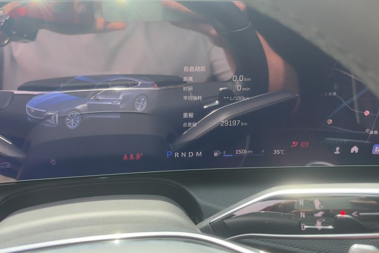 Used Cadillac CT6 2023 28T Prestige Model Odometer Close Up