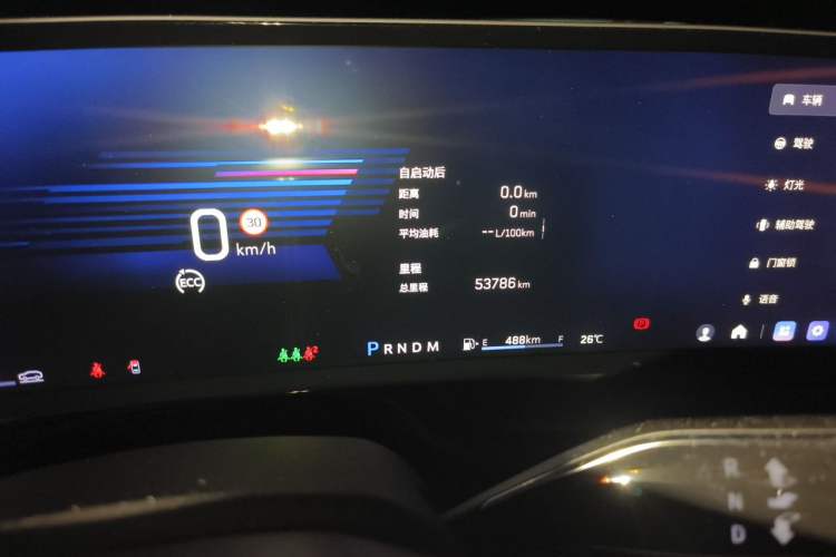 Used Cadillac CT6 2023 28T Prestige Model Odometer Close Up