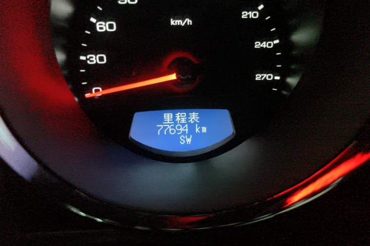 Used Cadillac CTS 2008 3.6L Elite High-Performance Version Odometer Close Up