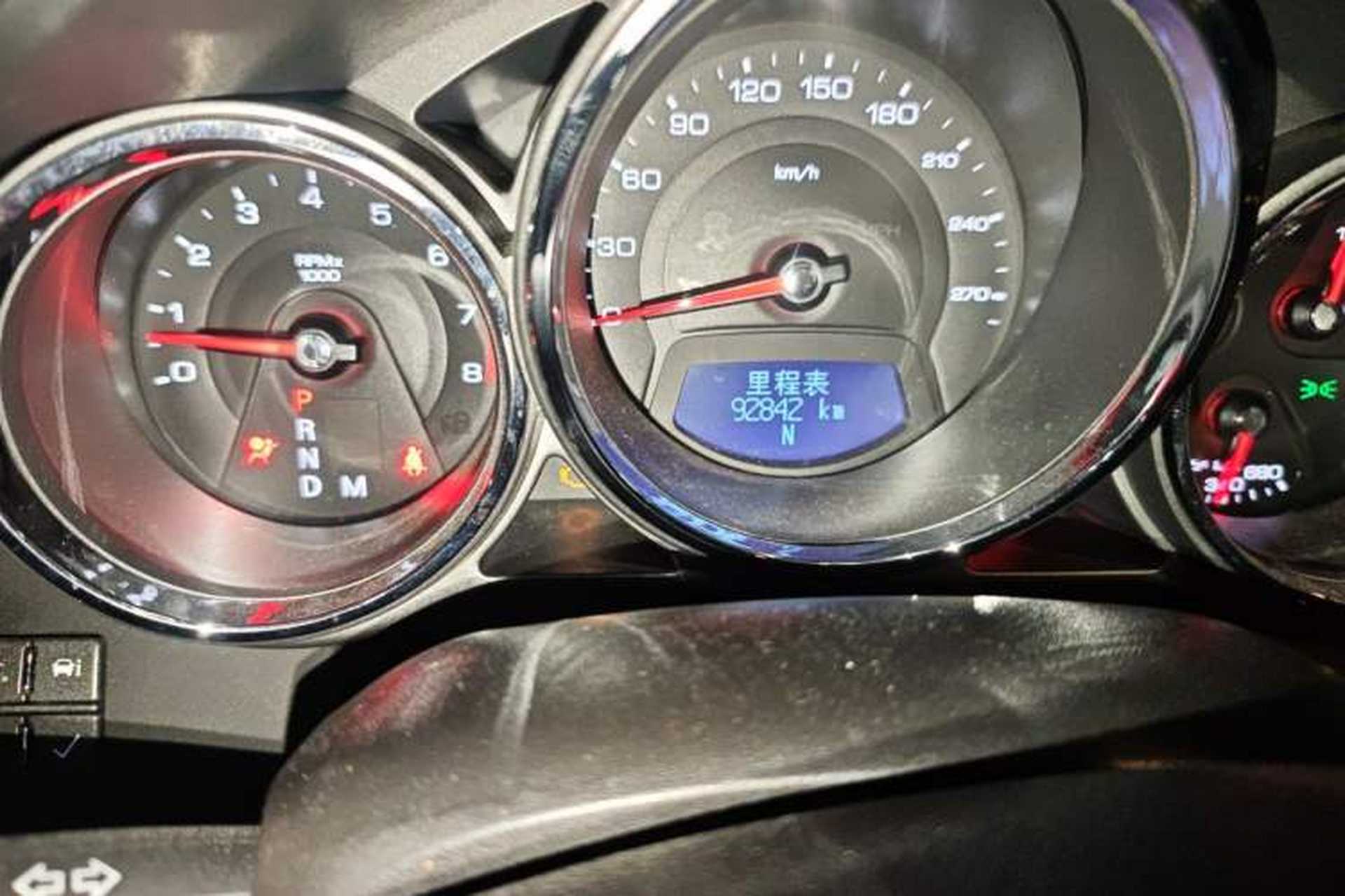 Used Cadillac CTS 2012 3.0L Luxury Sport Edition Odometer Close Up