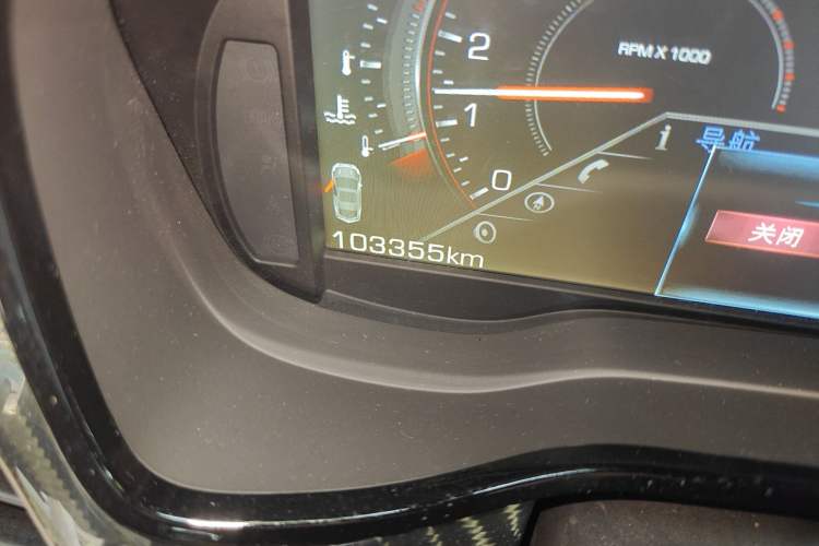 Used Cadillac CTS 2014 28T Leading Model Odometer Close Up