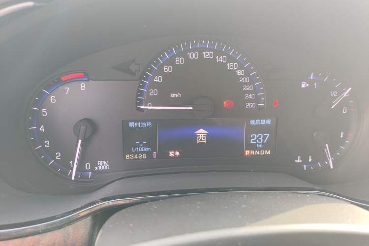 Used Cadillac CTS 2014 28T Elite Edition Odometer Close Up