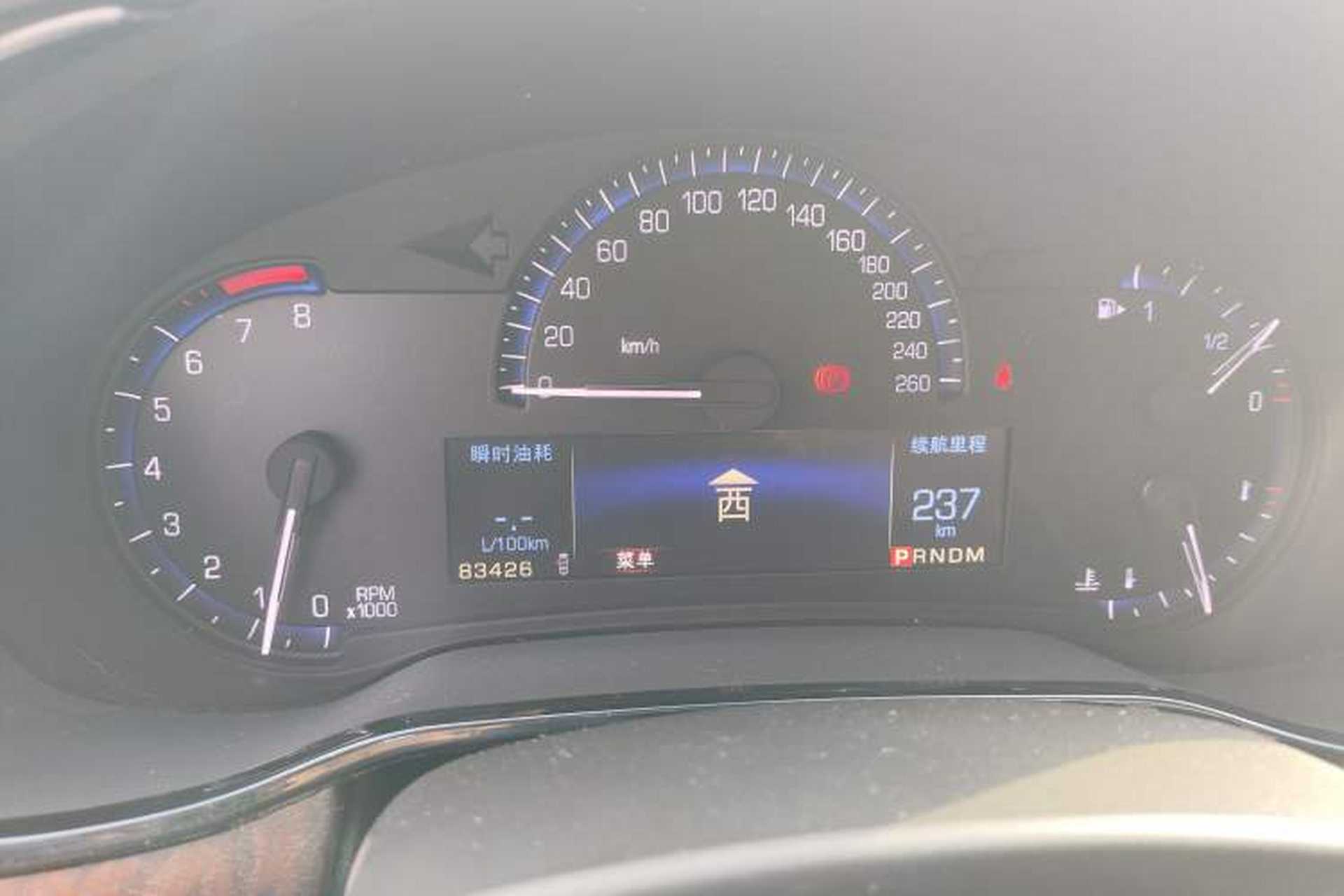 Used Cadillac CTS 2014 28T Elite Edition Odometer Close Up