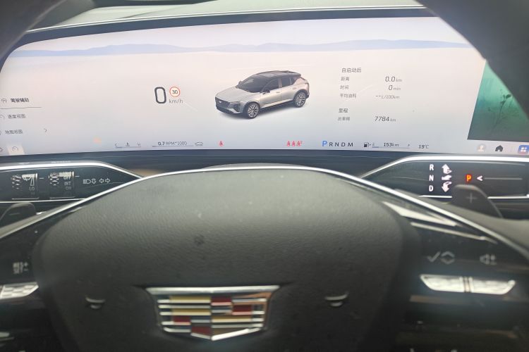 Used Cadillac GT4 2023 25T Luxury Model Odometer Close Up