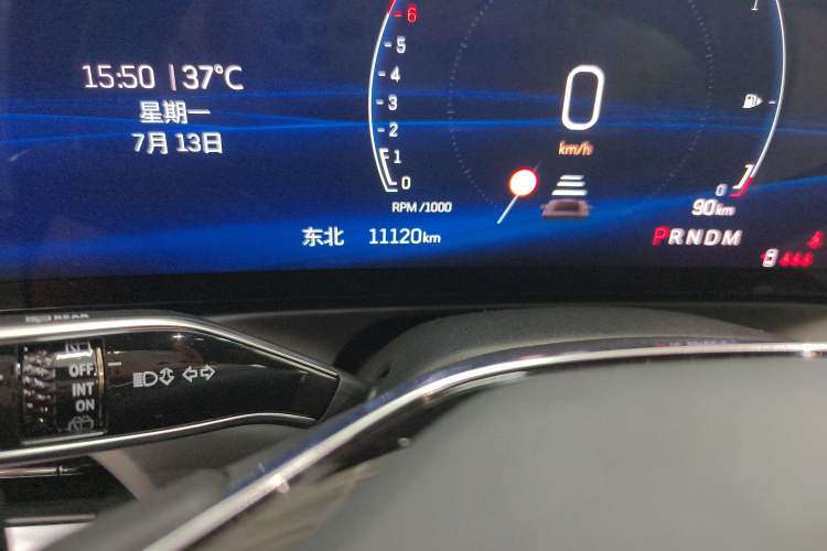 Used Cadillac GT4 2023 25T Prestige Version Odometer Close Up