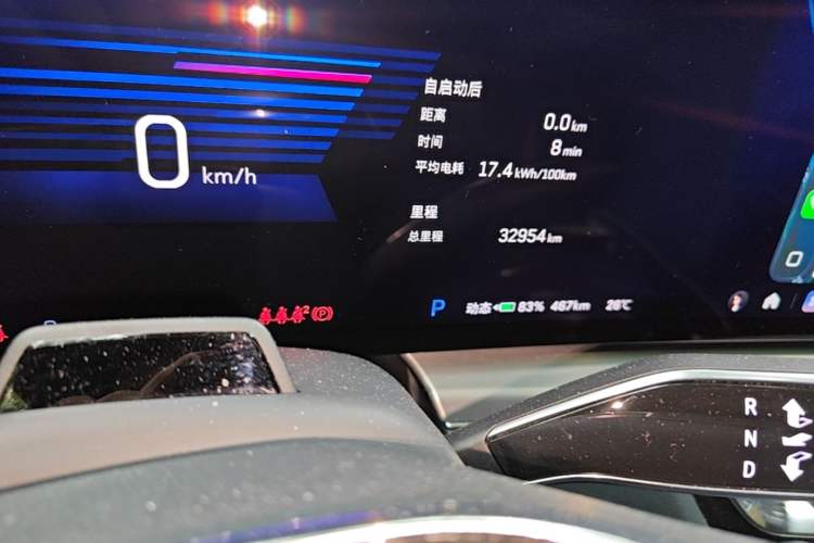 Used Cadillac LYRIQ 2022 Rear-Drive Long-Range Prestige Edition Odometer Close Up