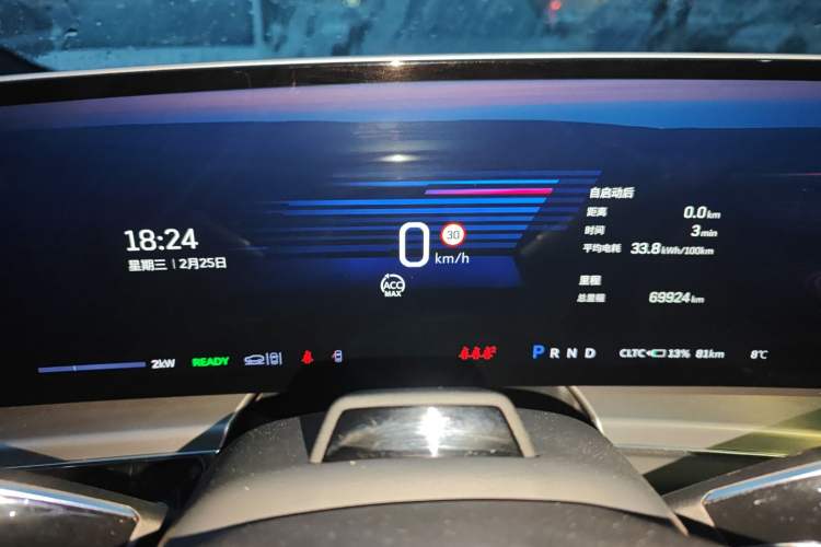 Used Cadillac LYRIQ 2022 Four-Wheel-Drive High-Performance Deluxe Edition Instrument Cluster