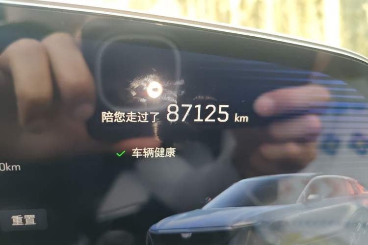 Used Cadillac LYRIQ 2024 Rear-Drive Standard Range Luxury Edition Odometer Close Up