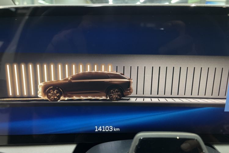 Used Cadillac OPTIQ 2024 Four-Wheel Drive Long-Range Version Odometer Close Up