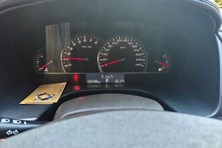 Used Cadillac SLS Seville 2010 3.0L Elite Edition Odometer Close Up