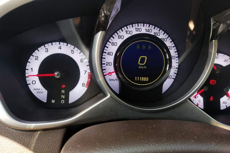 Used Cadillac SRX 2010 3.0L Flagship Edition Odometer Close Up