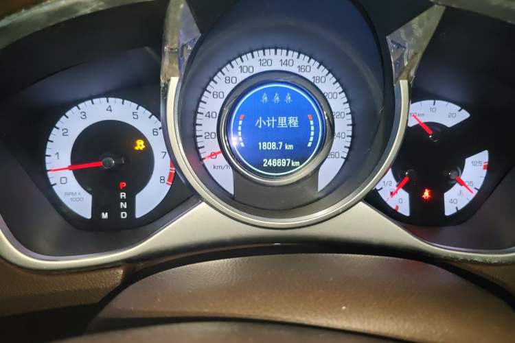 Used Cadillac SRX 2010 3.0L Flagship Edition Odometer Close Up