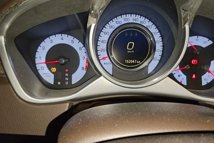 Used Cadillac SRX 2011 3.0L Flagship Edition Odometer Close Up