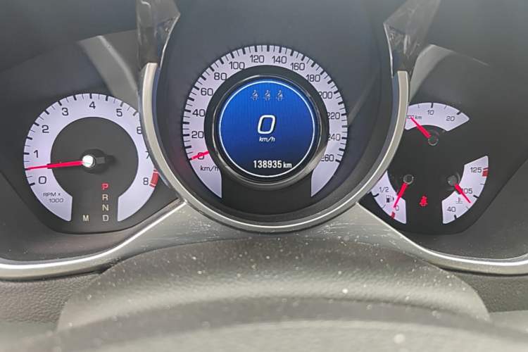 Used Cadillac SRX 2011 3.0L Flagship Edition Odometer Close Up