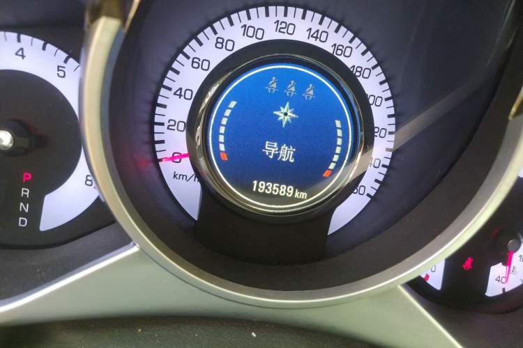 Used Cadillac SRX 2012 3.0L Elite Edition Odometer Close Up