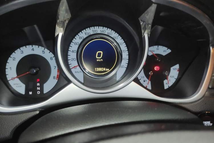 Used Cadillac SRX 2012 3.0L Elite Edition Odometer Close Up