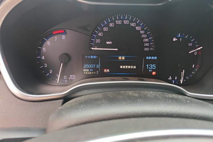 Used Cadillac SRX 2012 3.0L Comfort Model Odometer Close Up