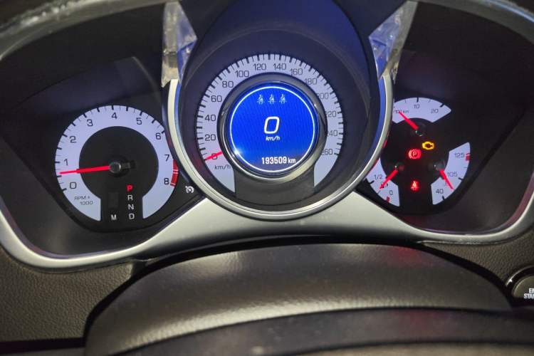 Used Cadillac SRX 2012 3.0L Elite Edition Odometer Close Up