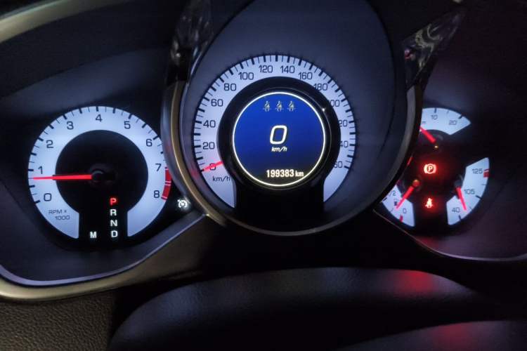 Used Cadillac SRX 2012 3.0L Comfort Model Odometer Close Up