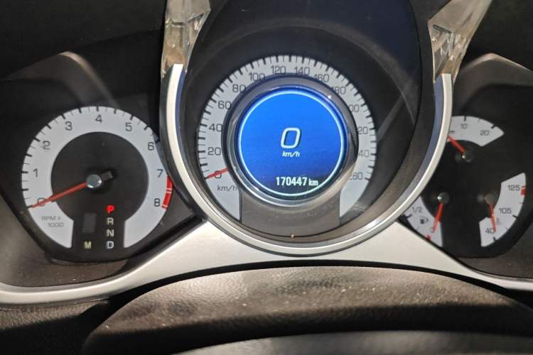 Used Cadillac SRX 2012 3.0L Elite Edition Odometer Close Up