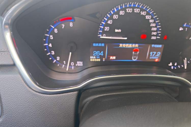 Used Cadillac SRX 2013 3.0L Luxury Model Odometer Close Up