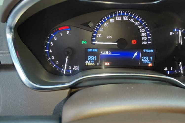Used Cadillac SRX 2013 3.0L Leading Model Odometer Close Up