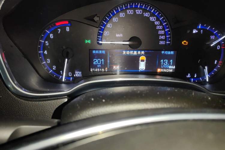 Used Cadillac SRX 2013 3.0L Leading Model Odometer Close Up