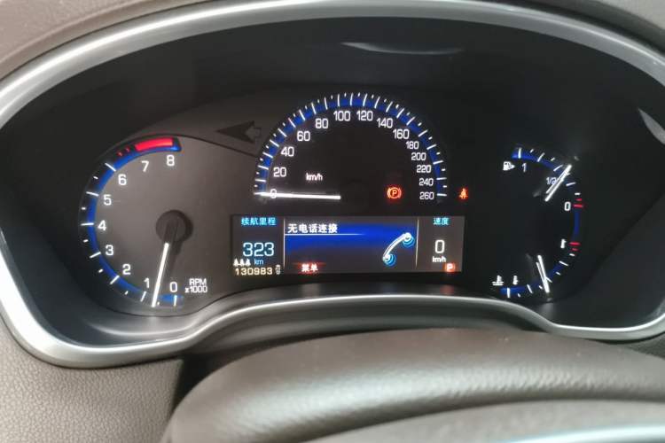 Used Cadillac SRX 2013 3.0L Elite Model Odometer Close Up