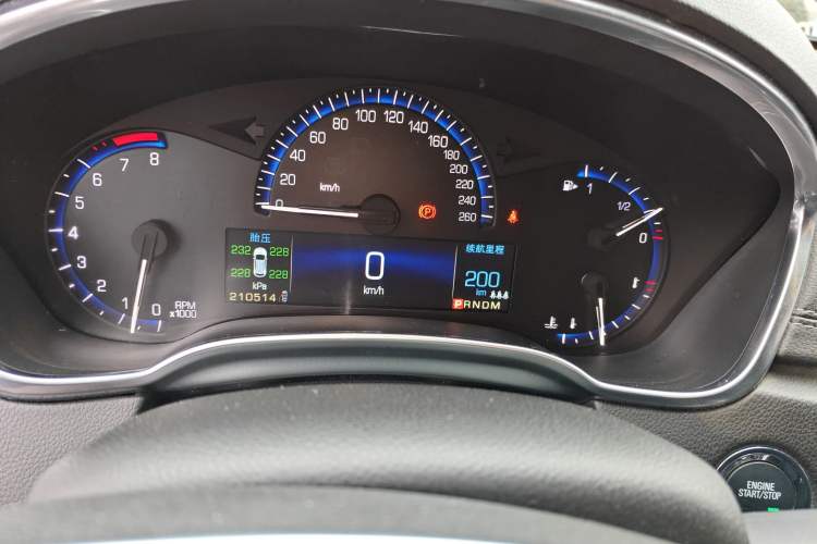 Used Cadillac SRX 2013 3.0L Leading Model Odometer Close Up