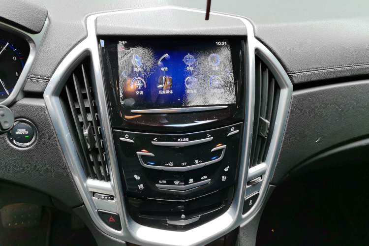 Used Cadillac SRX 2013 3.0L Luxury Model Audio And AC Panel