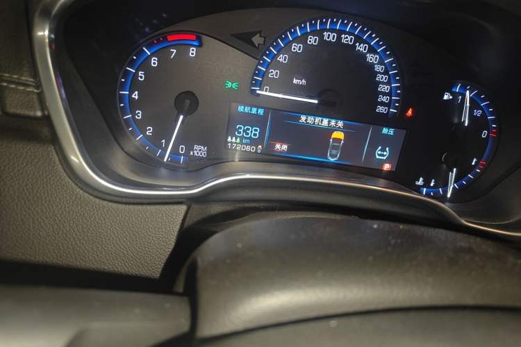 Used Cadillac SRX 2013 3.0L Leading Model Odometer Close Up