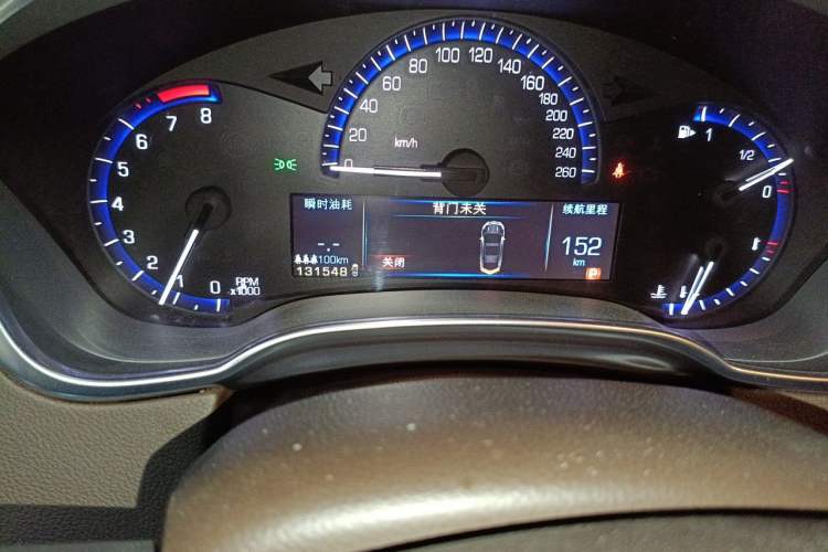 Used Cadillac SRX 2013 3.0L Luxury Model Odometer Close Up