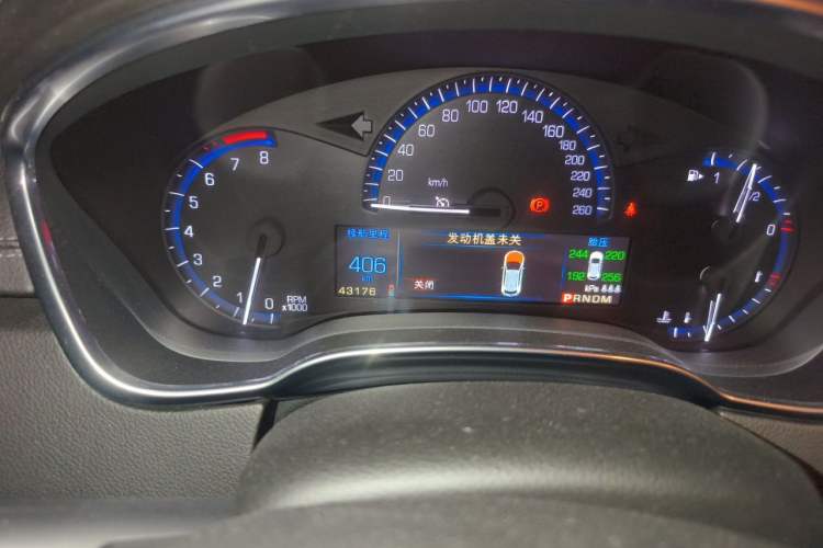 Used Cadillac SRX 2013 3.0L Elite Model Odometer Close Up