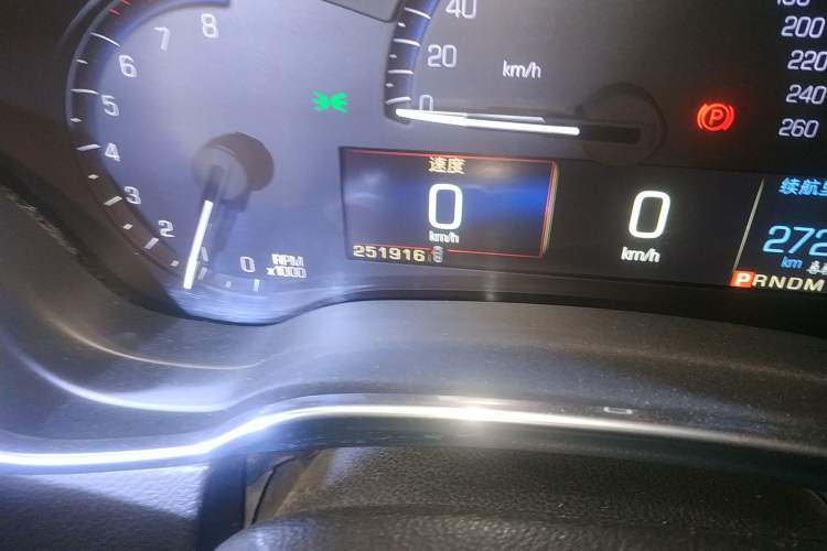 Used Cadillac SRX 2013 3.0L Leading Model Odometer Close Up
