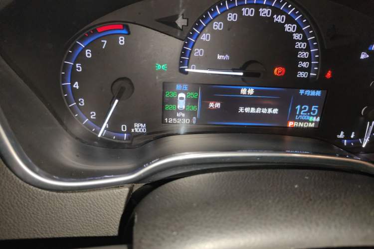 Used Cadillac SRX 2013 3.0L Leading Model Odometer Close Up
